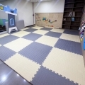 Sand pool and toy reading area